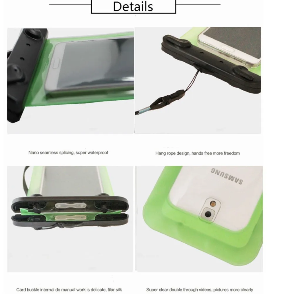 

Colorful Waterproof Underwater Swim Pouch Dry Bag Case Cover For Phone Mobile Useful HOT SALE