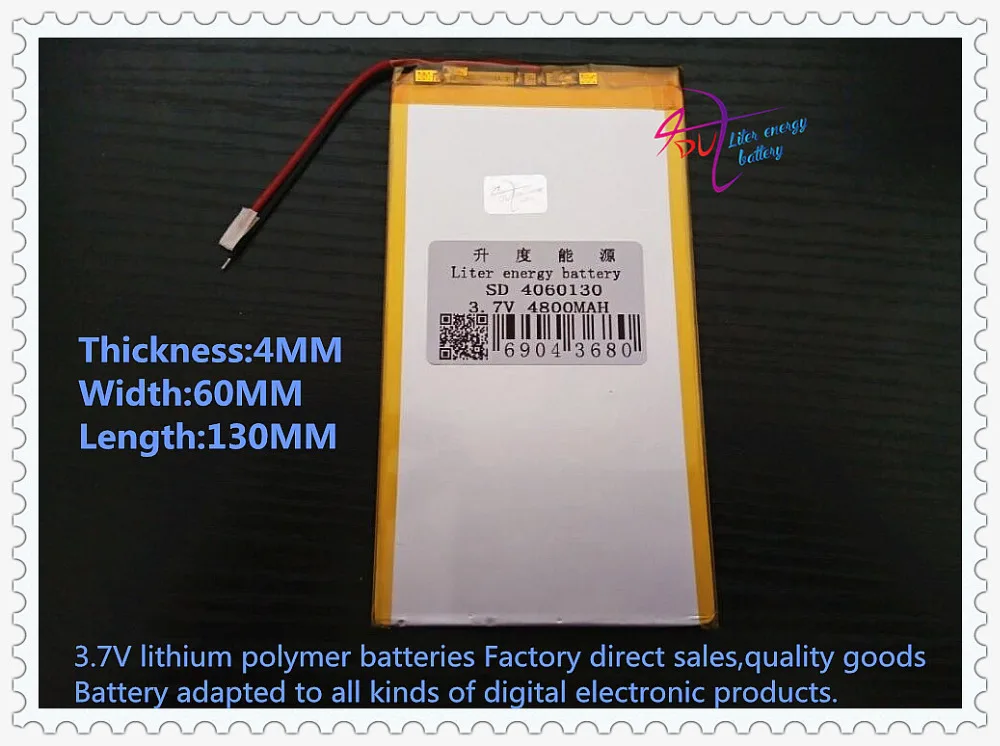 1 шт. литий полимерная батарея 3 7 в 4060130 мАч|lithium polymer battery|polymer battery3.7 v |