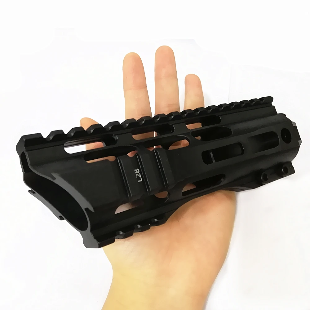 FIRECLUB " 10" 1" 15" дюймов MLOK Handguard бесплатный поплавок супер тонкий ar 15 Handguard Quad Rail для M4 M16 со стальной бочковой гайкой