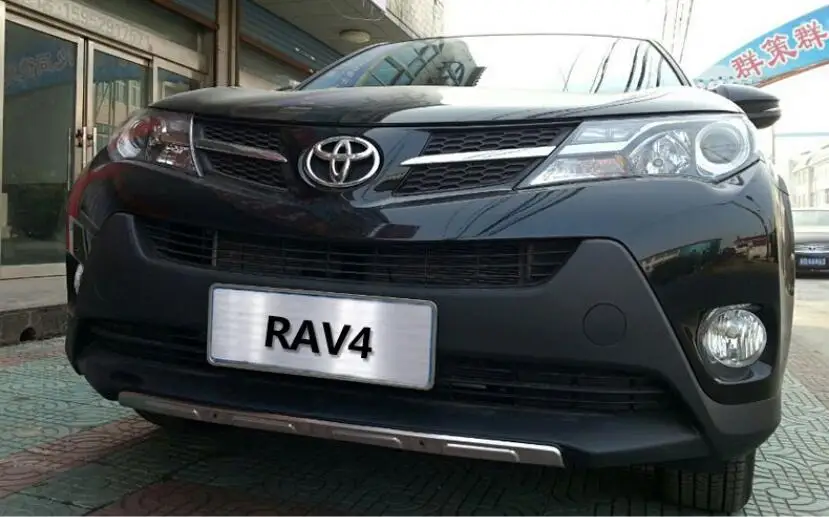 Передний+ задний бампер диффузор защитная накладка для 13 14 15 Toyota RAV4 2013 по EMS