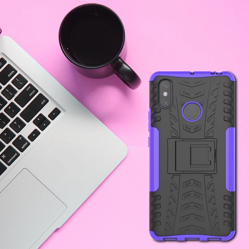 Сверхмощный чехол для Xiaomi Mi 8 6X 5X A2 F1 Max 2 3 с подставкой гибридный жесткий Redmi Note 6 6A 5