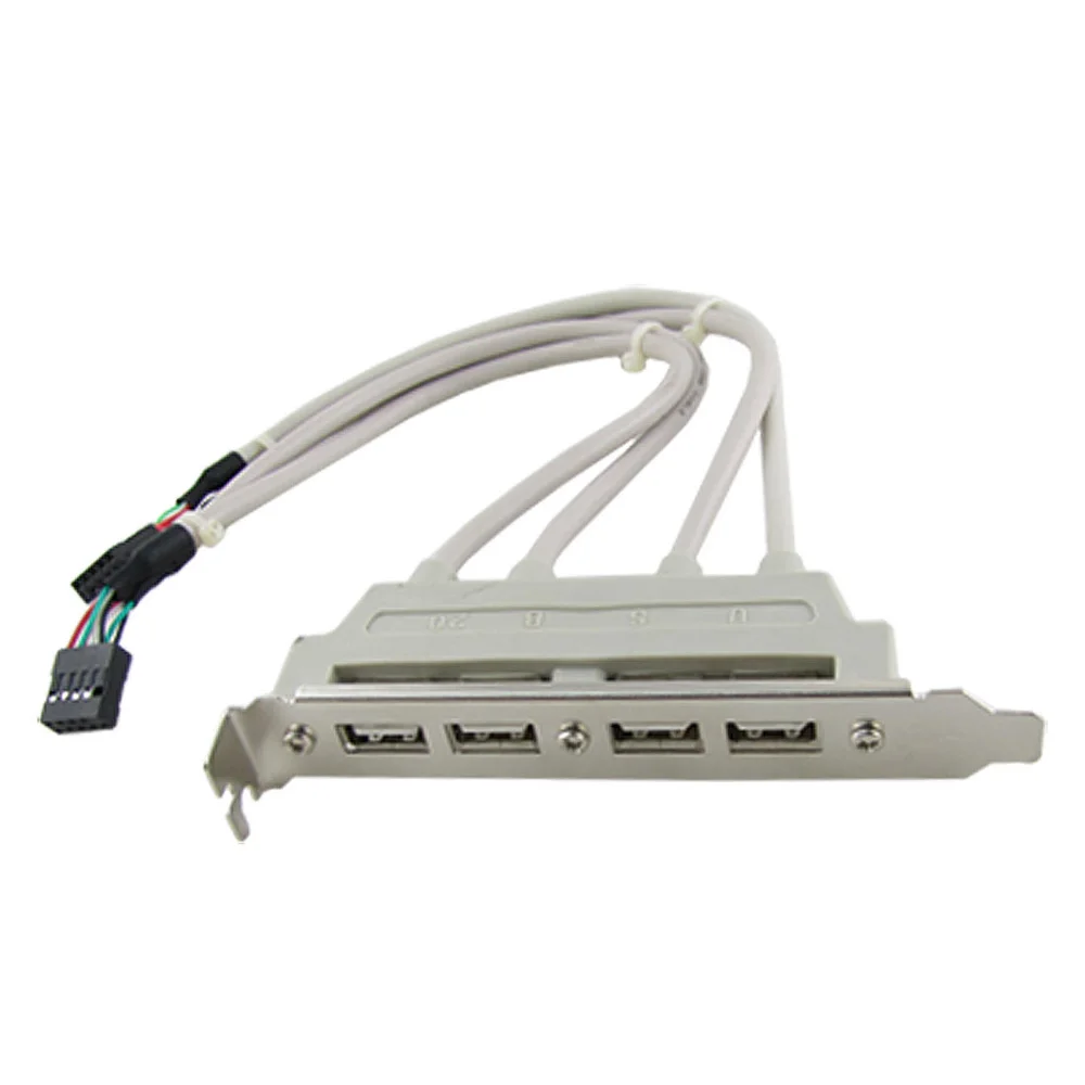 IMC Горячая Великобритания материнская плата 4 порта USB 2 0 до 9 Pin кронштейн