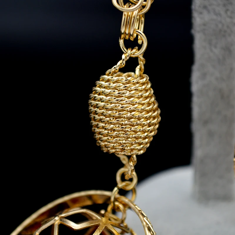Женские длинные висячие серьги Sunny Jewelry в этническом стиле с красным кубическим