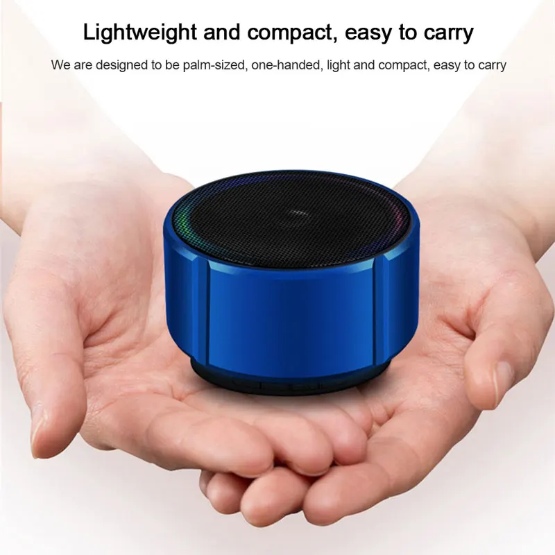 Беспроводной Bluetooth динамик портативный уличный сабвуфер MP3 мини с микрофоном
