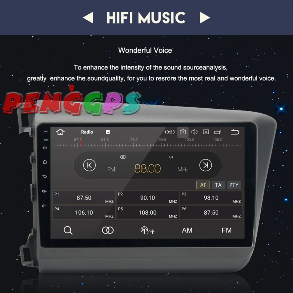 2 din Android 8 0 7 1 автомобильный Радио dvd плеер gps навигация для Honda Civic 2012 2015 левый