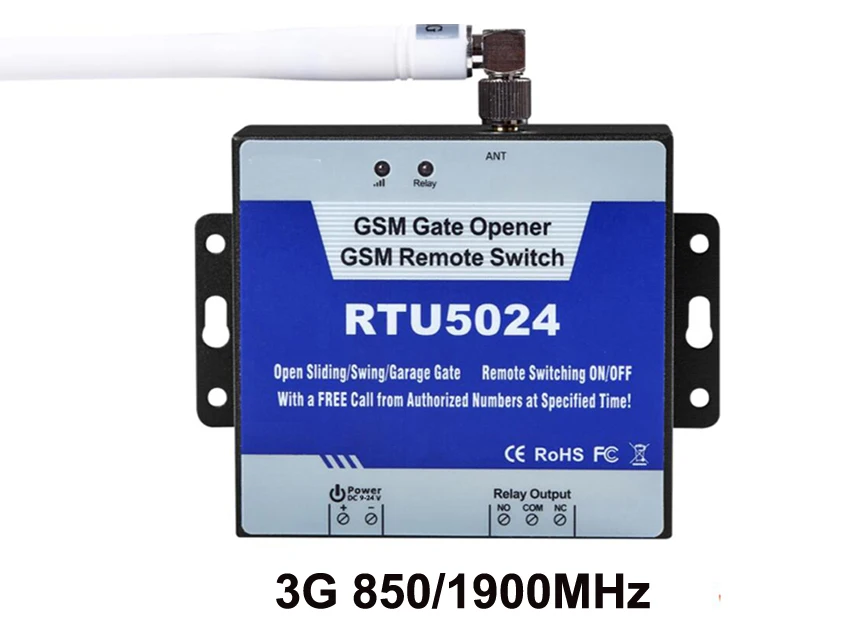 3G 850 1900Mhz GSM ворот реле дистанционного Управление доступом Беспроводной открывания двери по звонок бесплатный Король Голубь RTU5024 - Цвет: 3G 850 1900Mhz