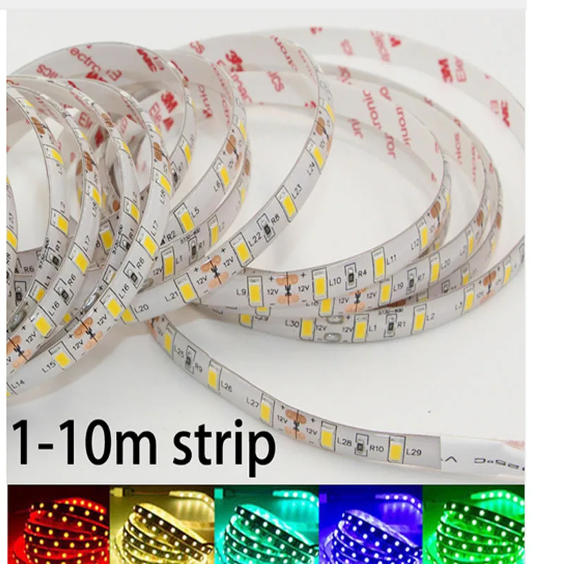 Суперъяркая СВЕТОДИОДНАЯ лента SMD 5630 5730 DC 12V Non /ip65 водонепроницаемая 60LED s/m 3M