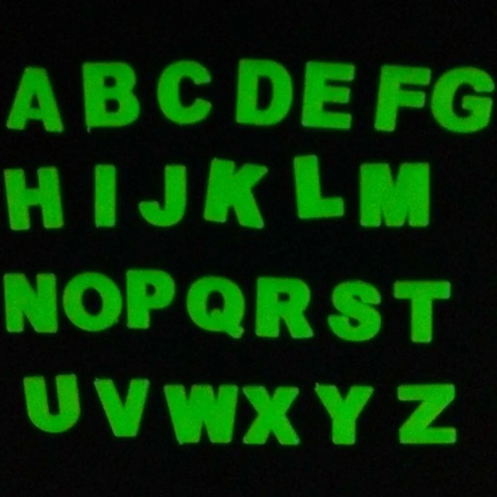 26 шт английские буквы светящиеся наклейки для детского сада горячая Распродажа 3D