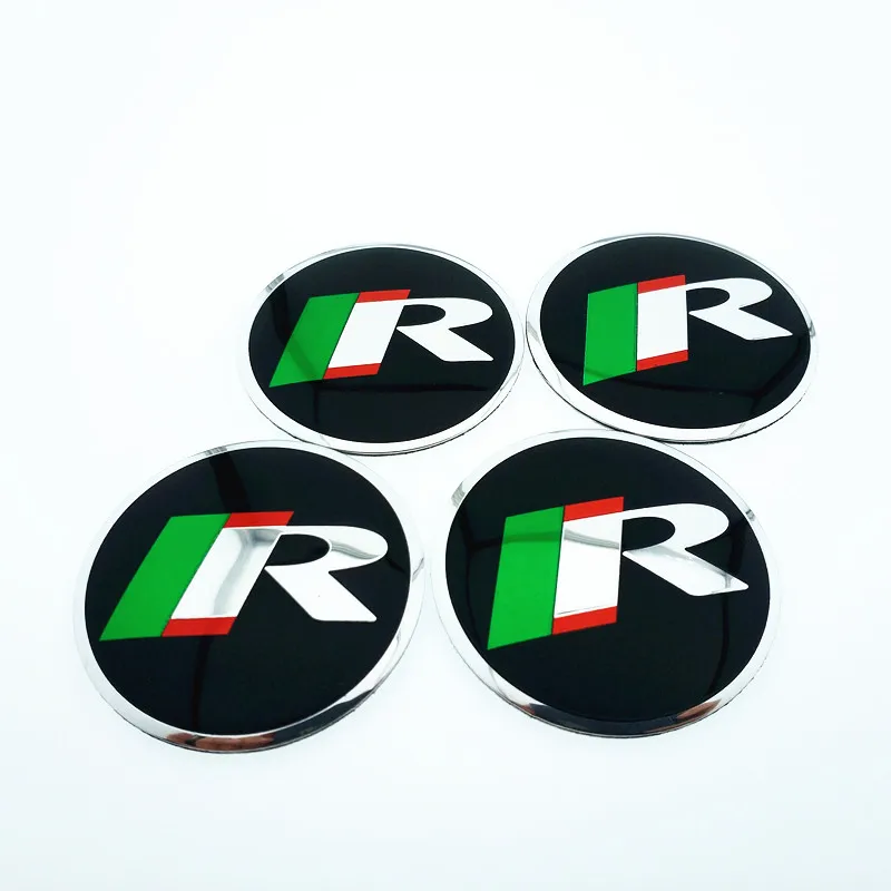 CDIY 4 шт./компл. 56 5 мм R стикер гоночного логотипа s автомобильная Центральная