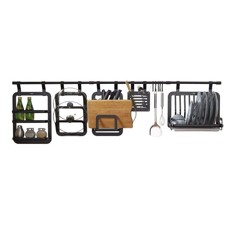 Nordic тип металлический крюк один слой вкусовые Rack экономии места стене висит