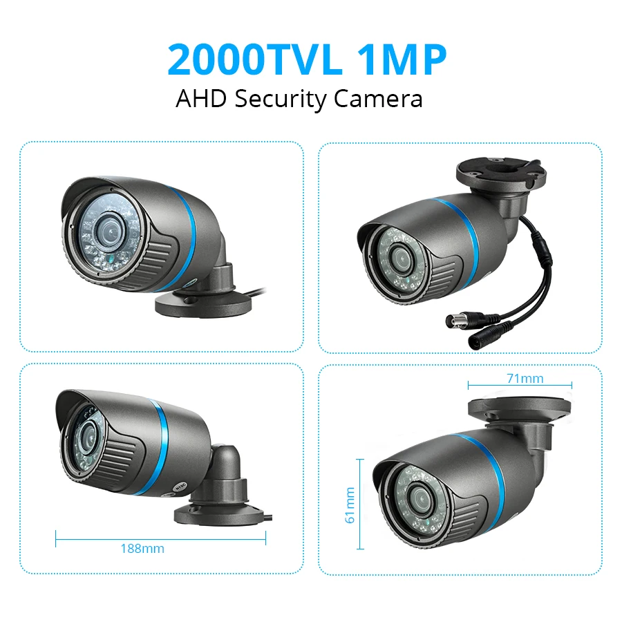 KERUI 1080N 4 канала DVR комплект открытый видео Камеры Скрытого видеонаблюдения Beveiligings