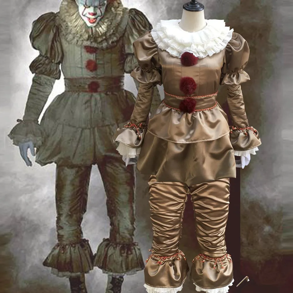 Новый костюм для косплея Стивена Кинга It Pennywise взрослый женский унисекс