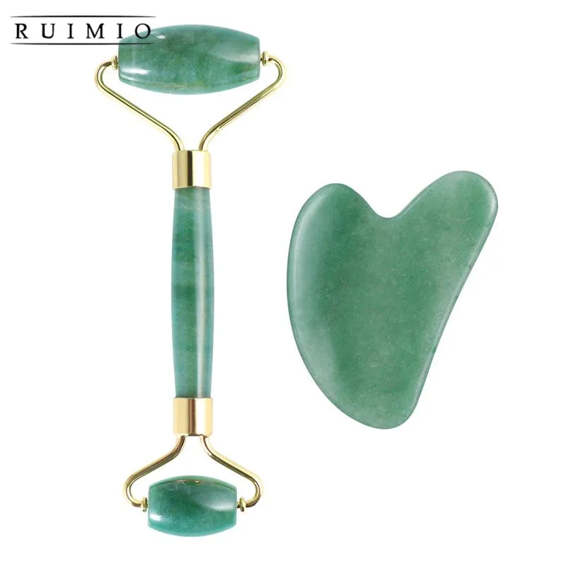 1 Набор Gua Sha скребок пластина и ролик для массажа лица набор ручной массажный инструмент традиционный скребок для лица инструмент для ухода за кожей Массажер
