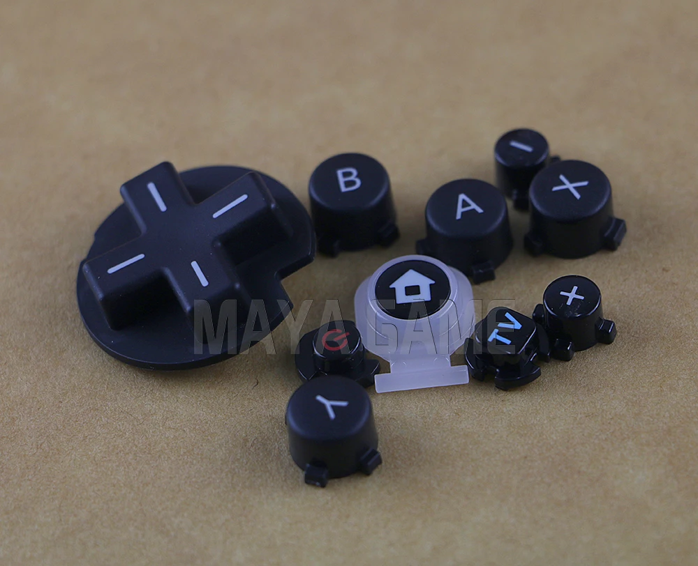 OCGAME 20 компл./лот черный Пластик кнопка включения и выключения питания & Home + ABXY D Pad