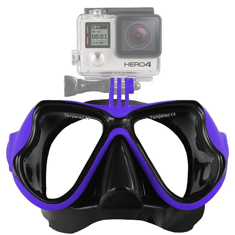 Подводная маска для дайвинга камеры Gopro Xiaomi Yi из закаленного стекла Акваланга Hero 4