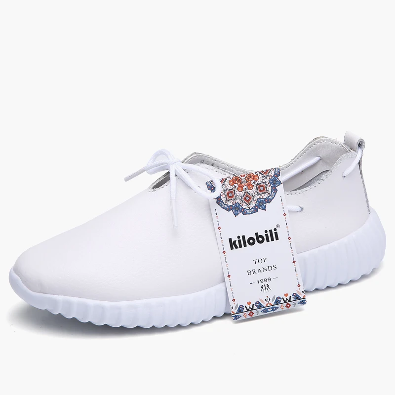 Туфли kilobili женские из натуральной кожи винтажные на шнуровке повседневная обувь