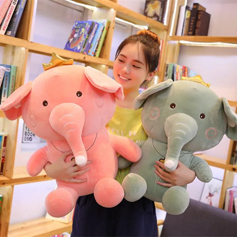 

45/55cm Large Plush Elephant Toy Kids Sleeping Back Cushion stuffed Pillow Elephant Doll Baby Doll Birthday Gift for Baby