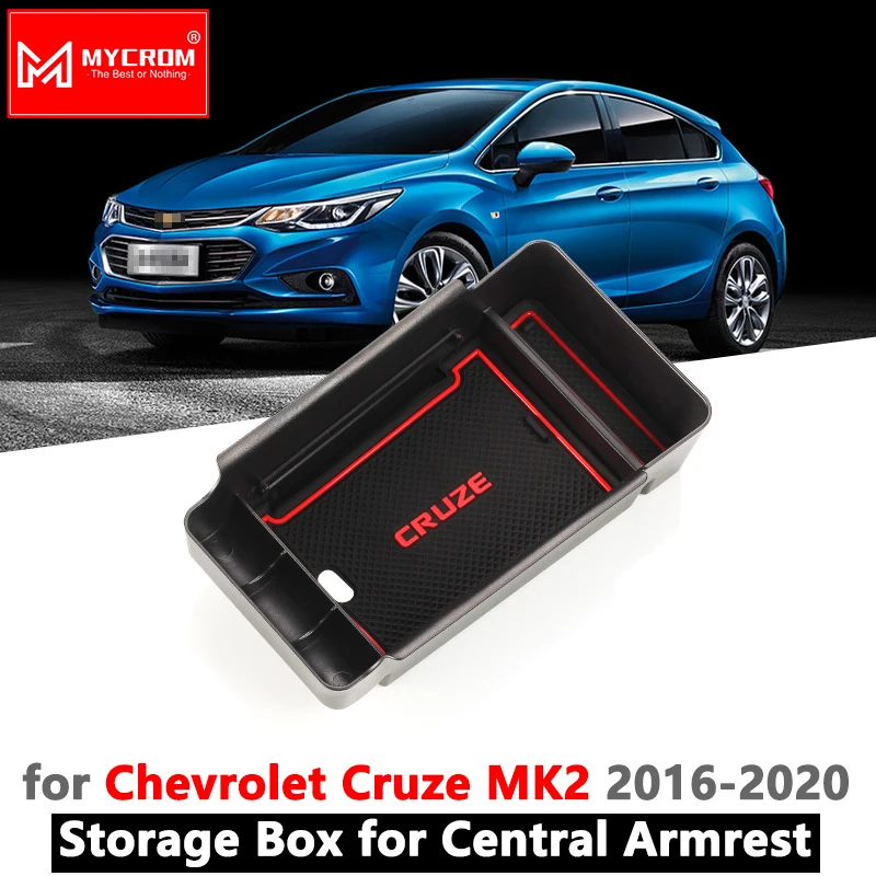 Armrest Box Storage Stowing Tidying for Chevrolet Cruze 2 2016 2017 2018 2019 mk2 Chevy Sedan Hatch Car Organizer Accessories | Автомобили
