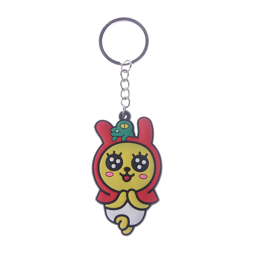 1 шт. мультфильм силиконовые брелок Для женщин любит брелок милый ребенок ПВХ цепочка для ключей кольцо держатель Новая мода