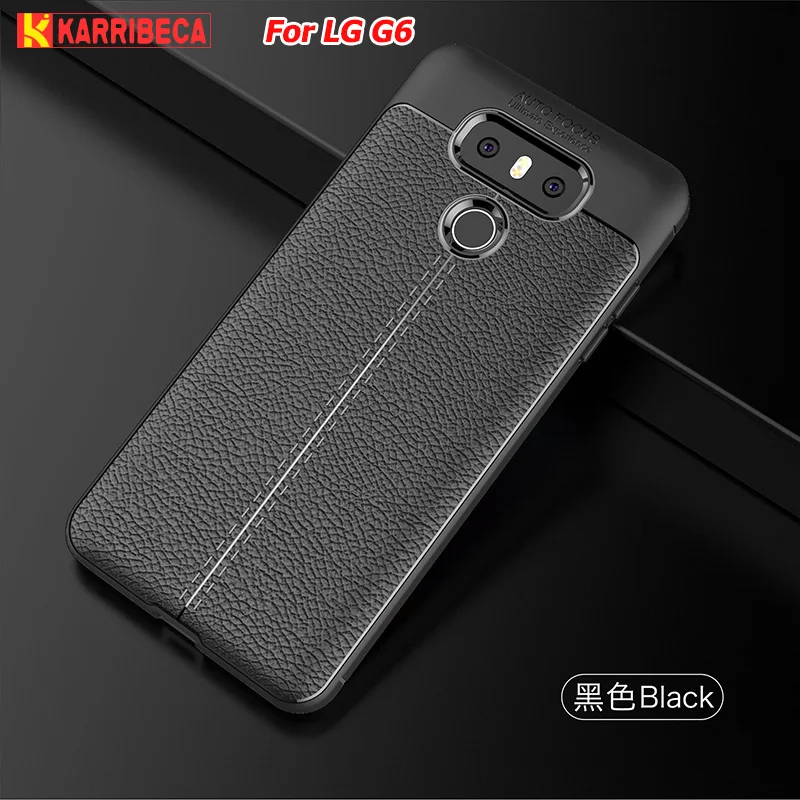 Karribeca личи зерна узор кожаное силиконовый чехол на телефон LG G6 g 6 чехлы