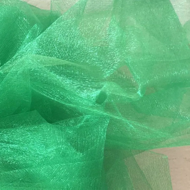 Green 48 см x 5 м Mariage Хрустальная пряжа Тюль рулон прозрачный Свадебный фон украшение органза ткань стул створки стол юбка DIY Поставки - Цвет: Green