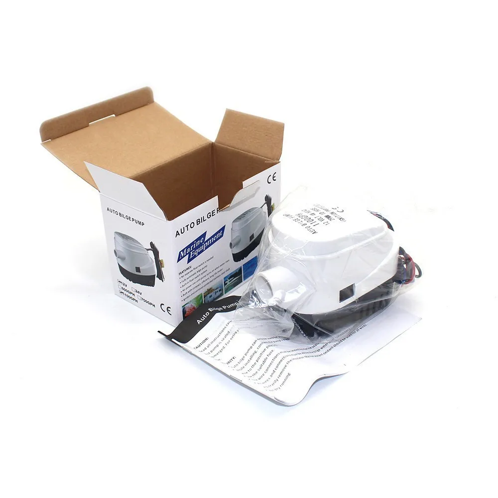 1100gph submersible Automatic electric boat bilge water pump with float switch 12V AUTO small 12 v volt 1100 gph high pressure|bilge pump|water