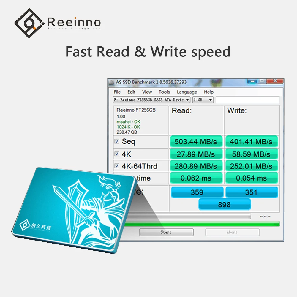 Reeinno ssd жесткий диск 1 ТБ 512GB for ноутбук 2.5 SATA твердотельный накопитель для