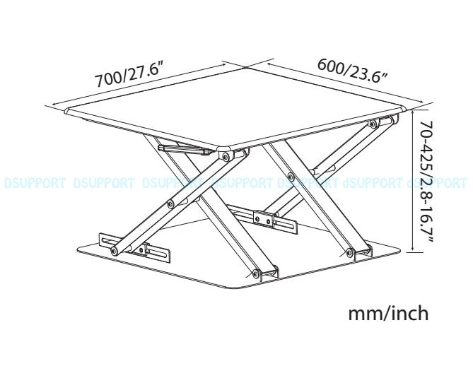 LD04 ультратонкий складной стол для ноутбука с регулируемой высотой|monitor desk stand|desk monitormonitor |