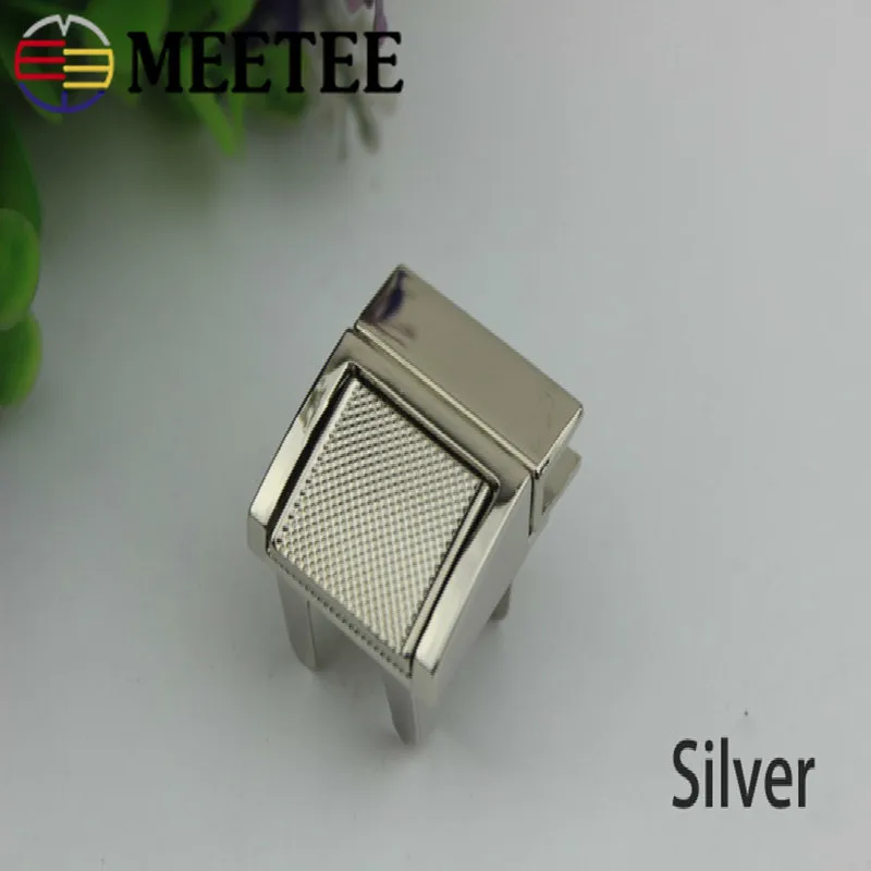 Meetee 2 шт. металлическая застежка пряжки закручивающиеся замки для сумки сделай
