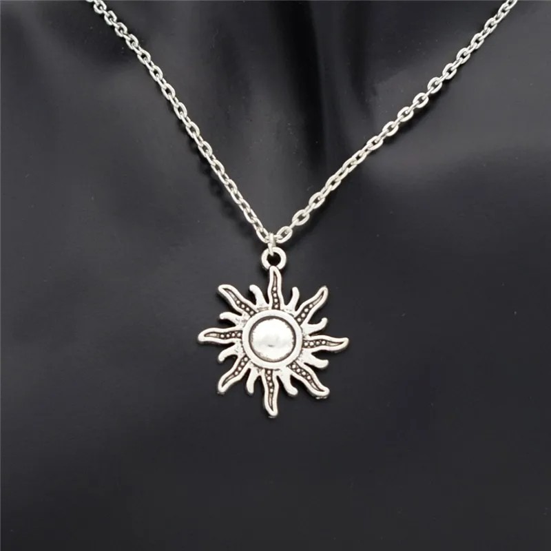 Handmade Stylish Chic Punk Tibetan Sunny Sun Pendant Necklace for Women Men Fashion Totem Party Jewelry Gift | Украшения и