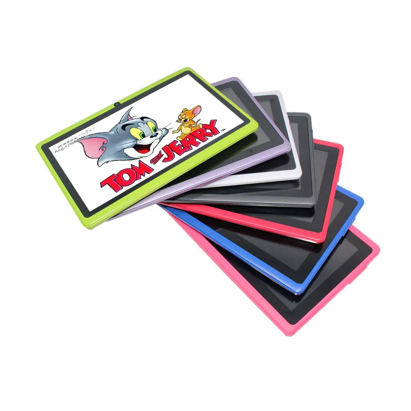 Планшет 7 дюймов для паншета аllwinner A33 Tablet pc 4 ядра Q88 Android 512 МБ/4 ГБ 1024*600 2300 мАч wifi