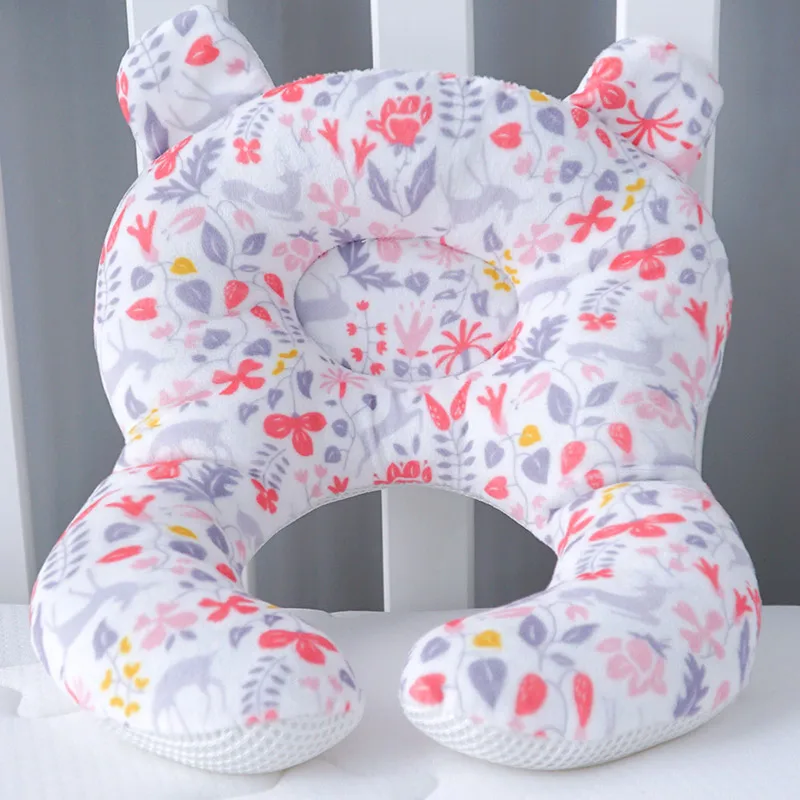 Color floral Muslinlife, Автомобильная подушка для поддержки головы, подушка для детей, милая детская подушка для придания формы, подушка для путешествий с эффектом памяти, подушка для защиты шеи, Прямая поставка - Цвет: Color floral