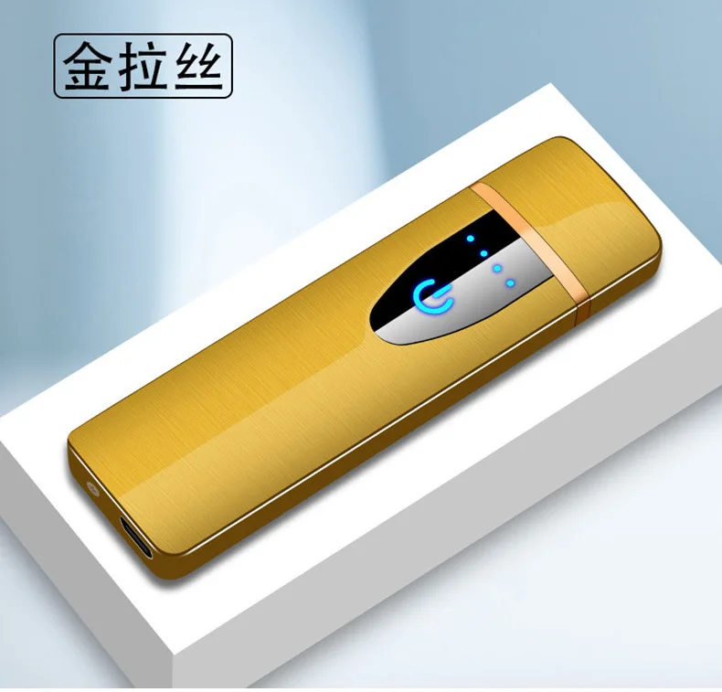 Сенсорный экран сенсор прикуриватель компактный умный датчик USB зарядка зажигалки Премиум зажигалка