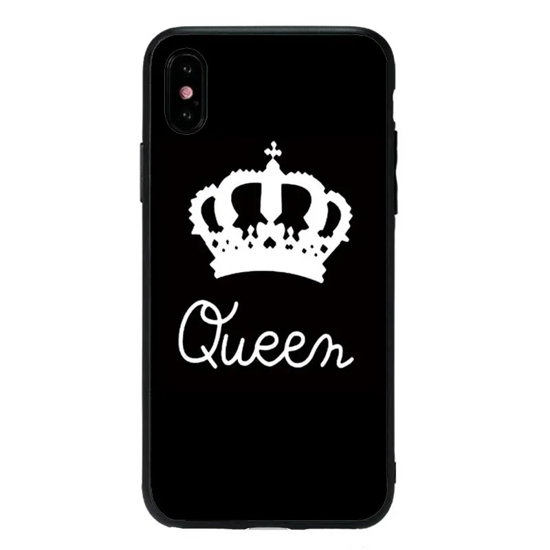 Мягкий ТПУ чехол Queen King Crown для iPhone 6 силиконовый телефона Модный iPhone6 6sPlus 7Plus 8 8Plus 5S