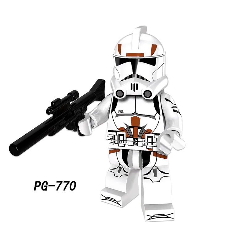 PG770 Одиночная распродажа, фигурки из мультфильма «Звездные войны», штурмовик, общий гривус, красная гвардия, строительные блоки, игрушки для детей, клон, турбо - Цвет: PG770