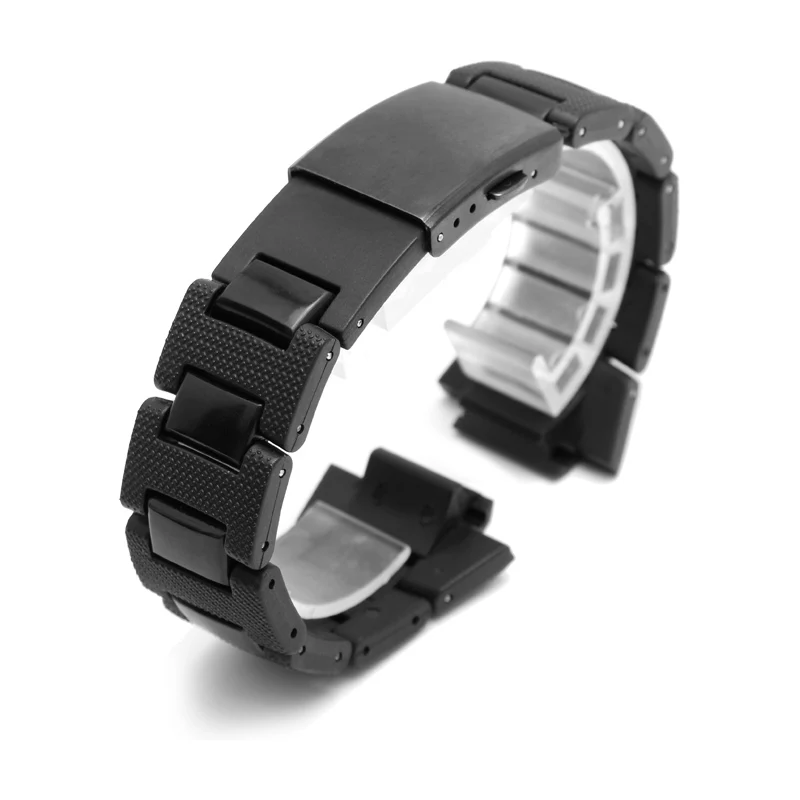 Plastic watchstrap Convex mouth bracelet 26*16mm watchband Steel Case Bumper for casio DW-6900/DW9600/DW5600/GW-M5610 watch band - Цвет ремешка: Watchband