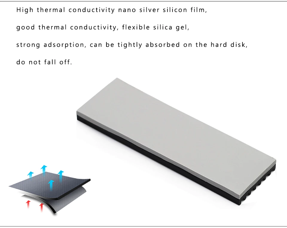 PCIE твердотельный радиатор SM951 960 961 2280 радиатор M.2 SSD охлаждающий вентилятор жесткий диск радиатор