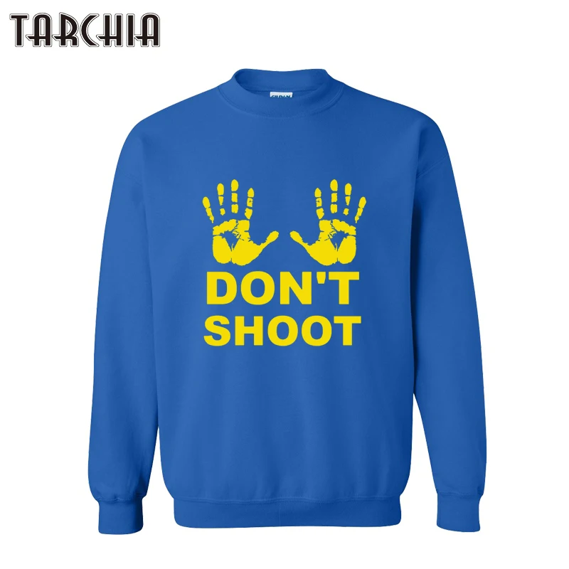 Новинка 2021 толстовка TARCHIA с надписью Don SHOOT мужской черный пуловер капюшоном