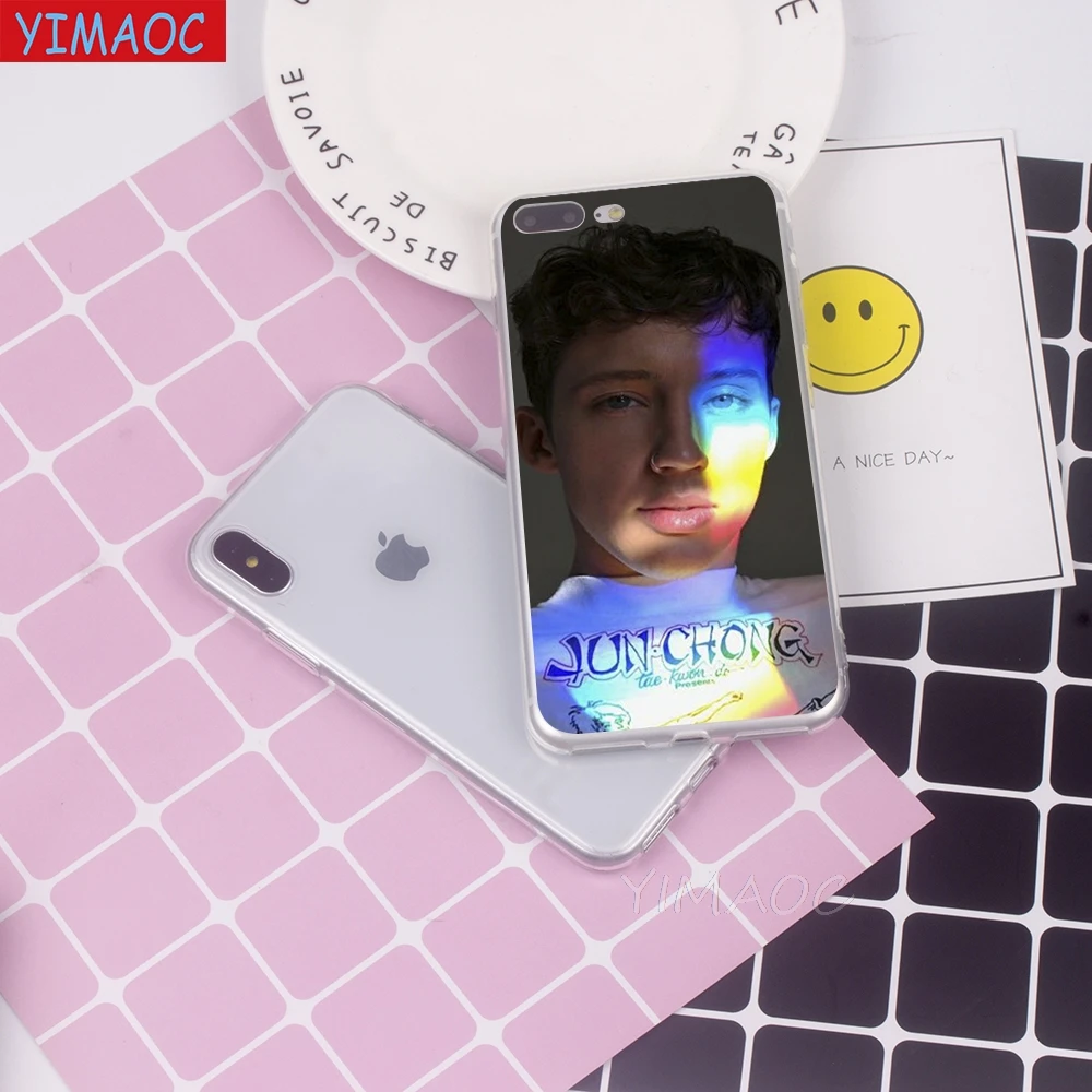 Мягкий чехол YIMAOC Troye Sivan TRXYE из ТПУ и силикона для iPhone 8 7 6 6S Plus 5 5S SE X XR XS 11 Pro Max |