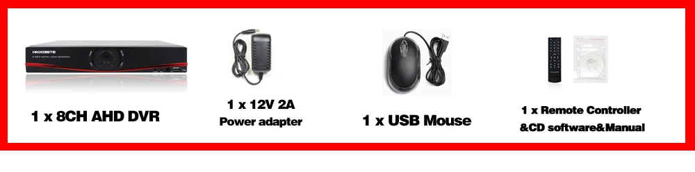 Многофункциональный 8CH 1080P AHD TVI CVI NVR 5 в 1 Гибридный DVR/1080 P видеорегистратор DVR для