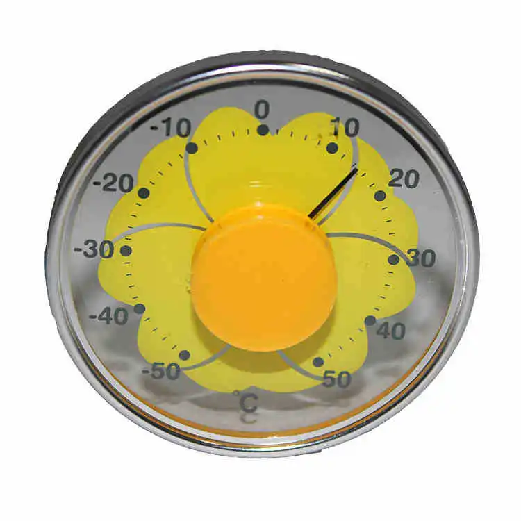 Круглый дизайн Stick on waterproof Alumimum Case наружный Оконный термометр|outdoor window thermometer|window