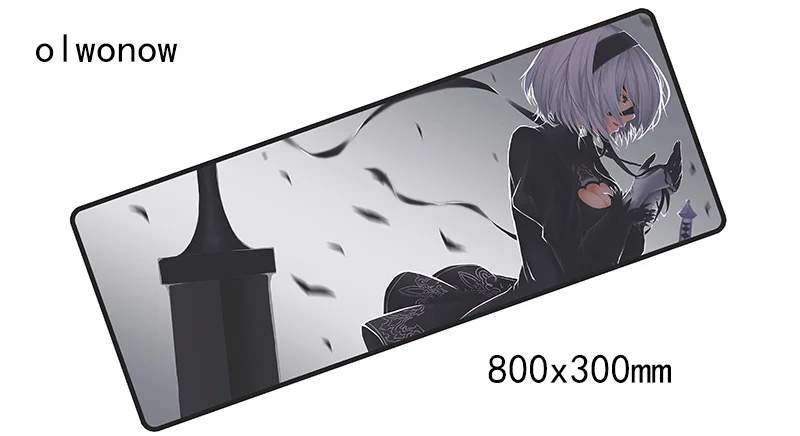 Size 800x300x3mm NieR Automata коврик для мыши 800x300x3 мм коврик для мыши большой коврик для ноутбука notbook компьютерный игровой коврик для мыши популярные игровые коврики для геймеров - Цвет: Size 800x300x3mm