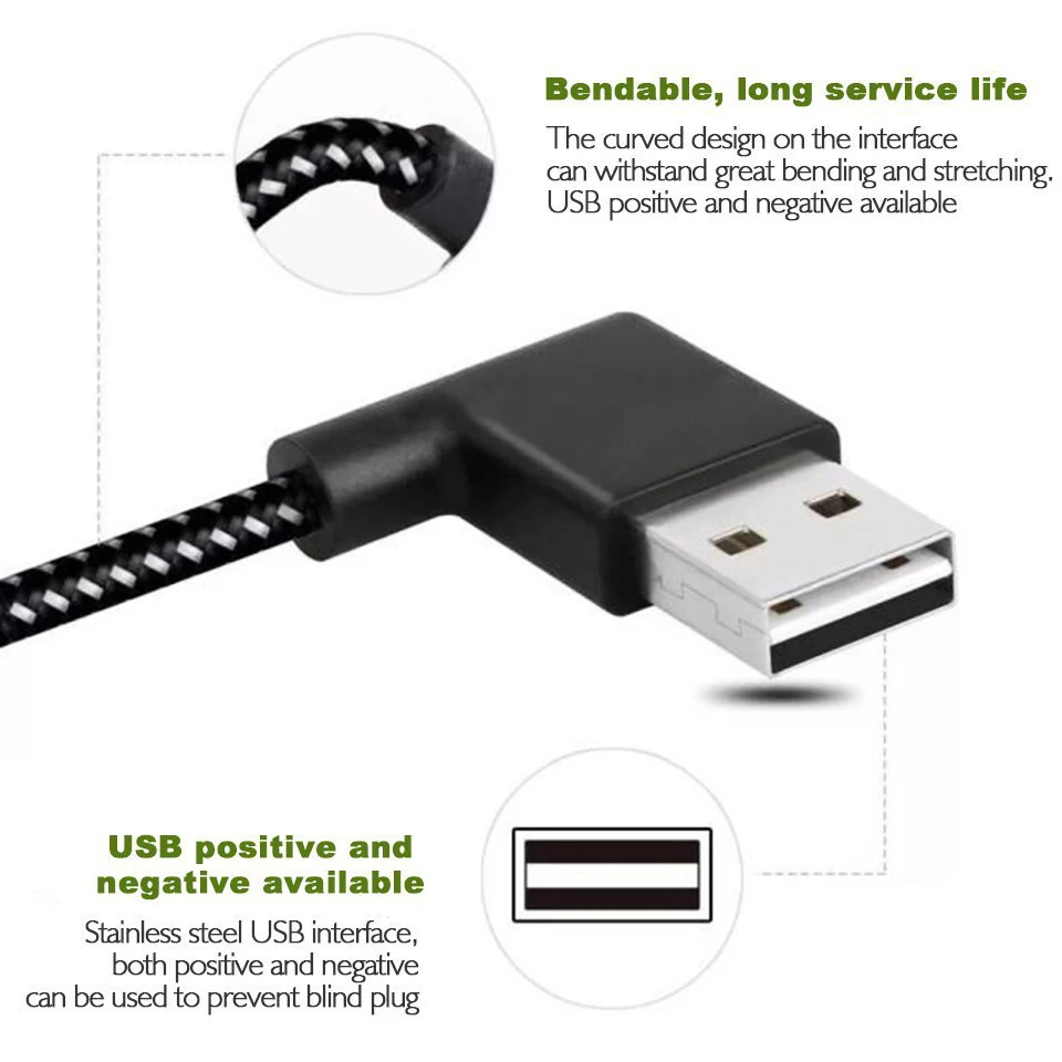 0,2 м 1 м 2 м прямоугольный 90 градусов Usb type C кабель для зарядки Usb type-c кабель для huawei Redmi Note 8 Realme X2 Pro 2 метра