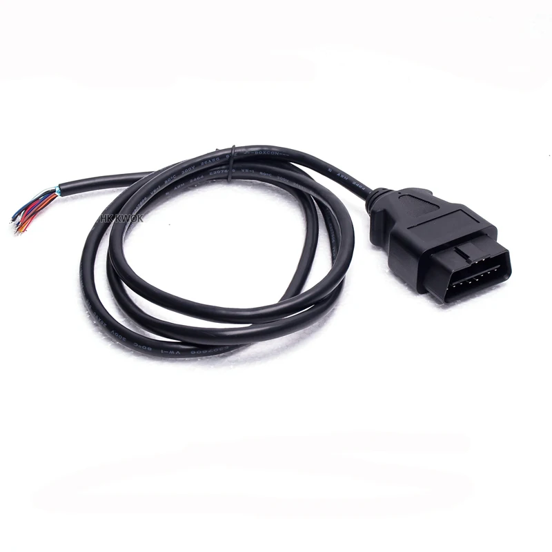 30 см/1,5 м OBD2 II 16 контактный разъем Разъем расширения, чтобы открыть коммутационным шнуром диагностический кабель OBD 2 кабель удлинитель ядро