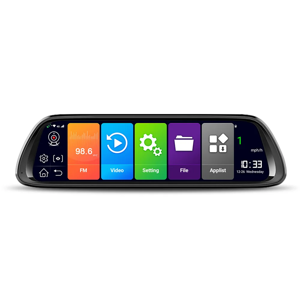 Bluavido 4G Android 8,1 Dash камера 10 дюймов зеркало заднего вида GPS навигация FHD 1080P Автомобильный видеорегистратор видео регистратор WiFi рекордер