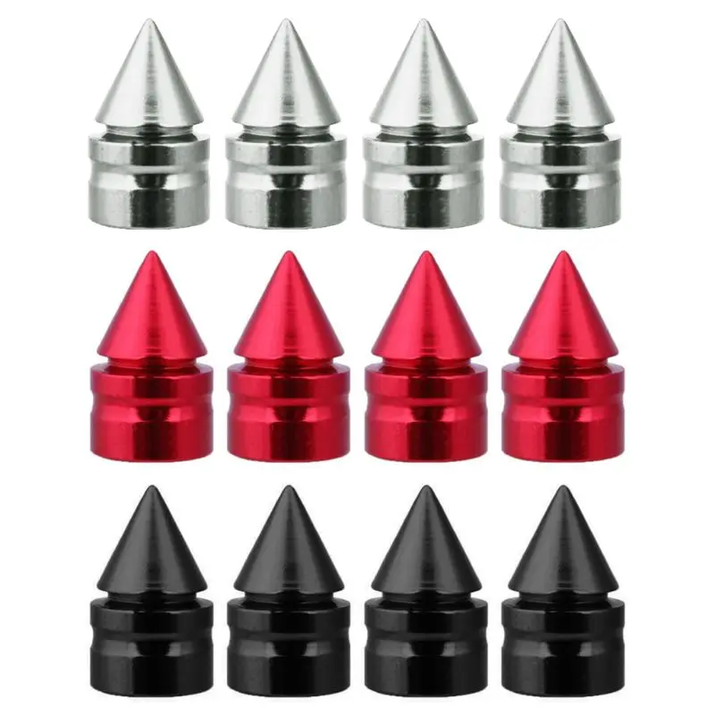 

4Pcs Car Auto Aluminum Tire Rim Valve Wheel Air Port Stems Cap Cover Accessories