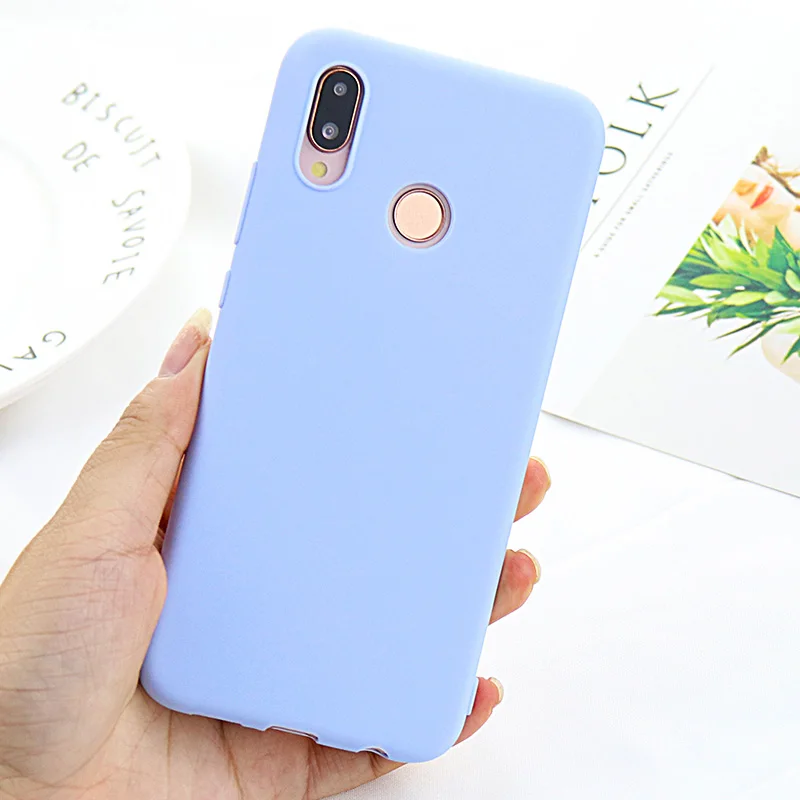 Purple Мягкий силиконовый чехол для huawei Y6 Y9 Y7 Prime Y5 Коврики 10 20 Lite P10 P20 P30 на Honor 10 Lite 8X 7C 7A Pro задняя крышка - Цвет: Purple
