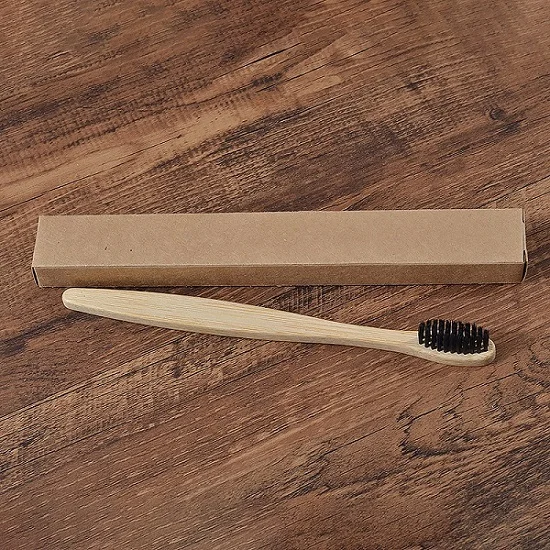 1Pcs Black 1 шт. cetillo bambu бамбуковая зубная щетка Радужная цветная мягкая щетина биоразлагаемая зубная щетка бамбуковая зубная щетка es уход за полостью рта зуб - Цвет: 1Pcs Black