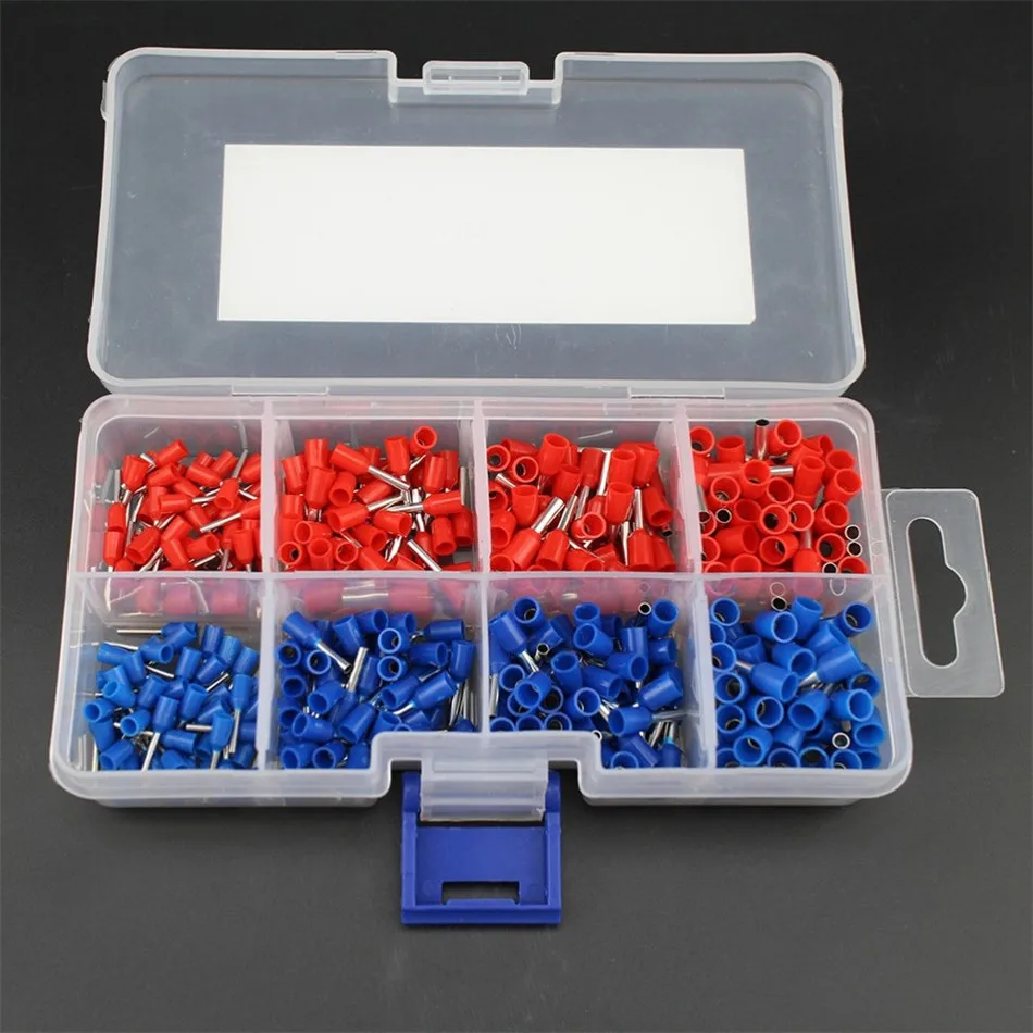 Набор медных обжимных проводов изолированных концевых наконечников 400 шт.|end