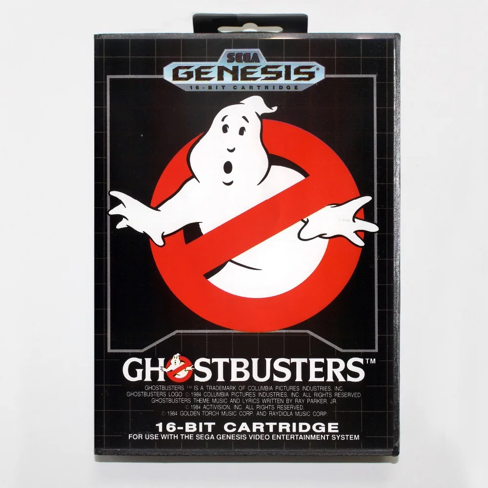 16 бит Sega MD игровой Картридж с розничной коробкой Ghostbusters карточная игра для Megadrive